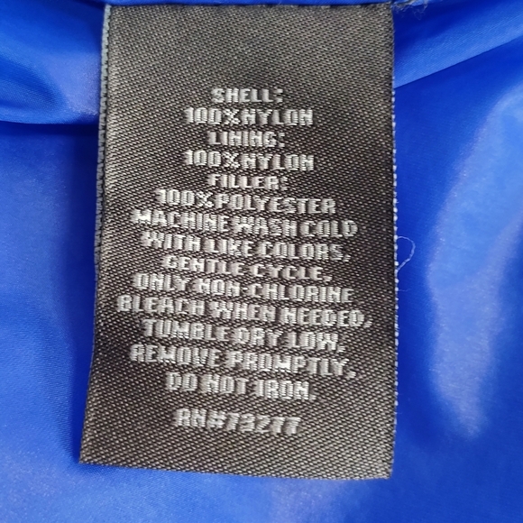 Tek Gear Jacket Women's Black Puffer Quilted Zip Up Light Weight Size XL - Picture 9 of 9